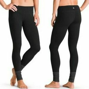 Athleta High Rise Plié Black Tights